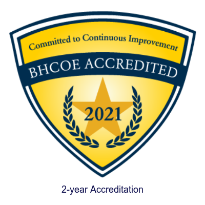 BHCOE Accredited Certificate 2021